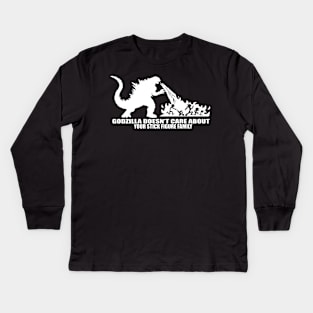 All I Care About Is Godzilla Kids Long Sleeve T-Shirt